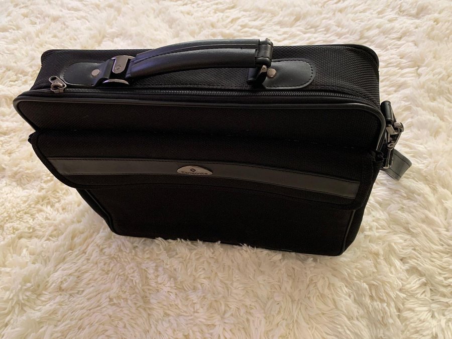 Samsonite Professional Business Tote Väska Portfolio Svart Bag Case Dator