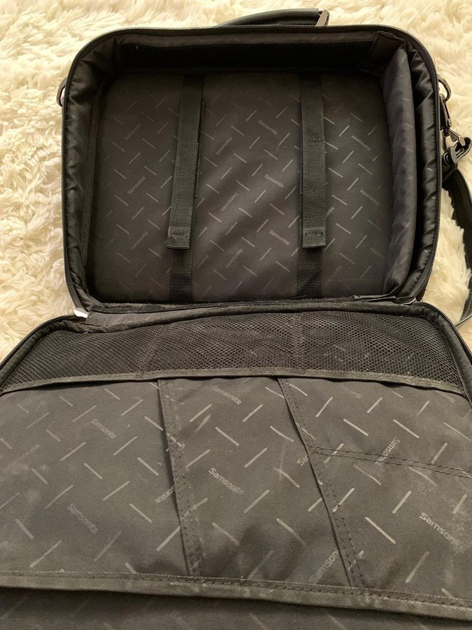 Samsonite Professional Business Tote Väska Portfolio Svart Bag Case Dator