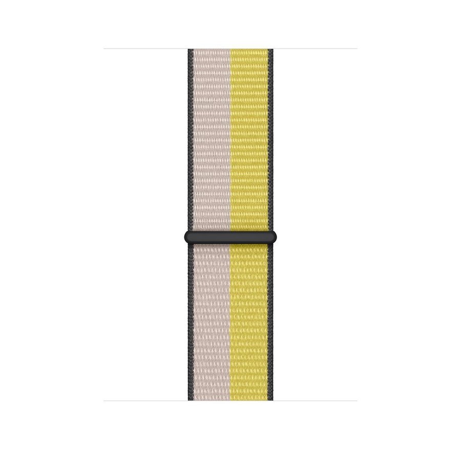 Nylonloop 44/45/46/49mm Apple Watch Armband - HAVREMJÖLK / CITRONSKAL