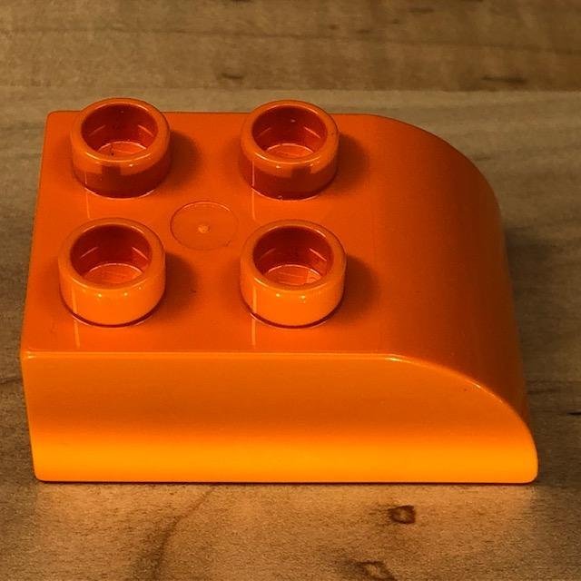 LEGO Duplo kloss "orange 2x3 avrundad " - begagnat!
