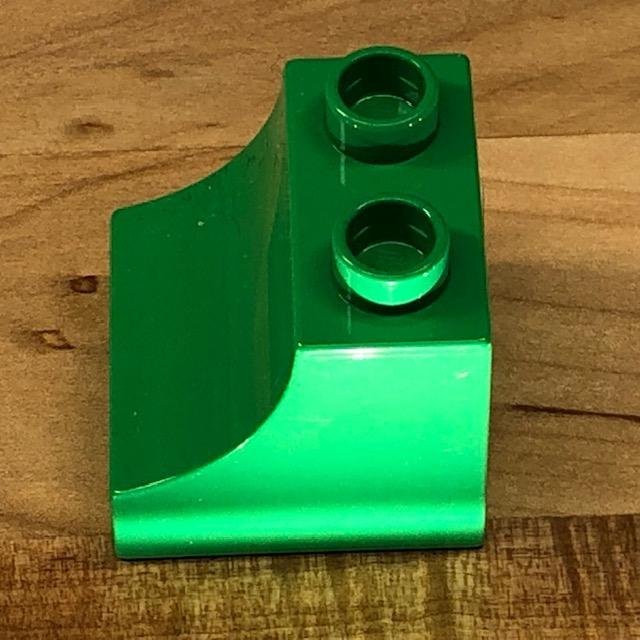 LEGO Duplo klossar/delar "grön kloss 2x2 tak rundad" - begagnad!