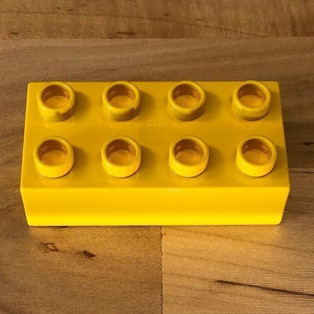 LEGO Duplo kloss "gul 2x4" - begagnat!