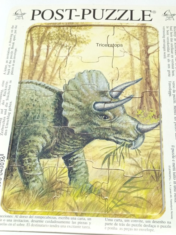 Post-puzzle Triceratops