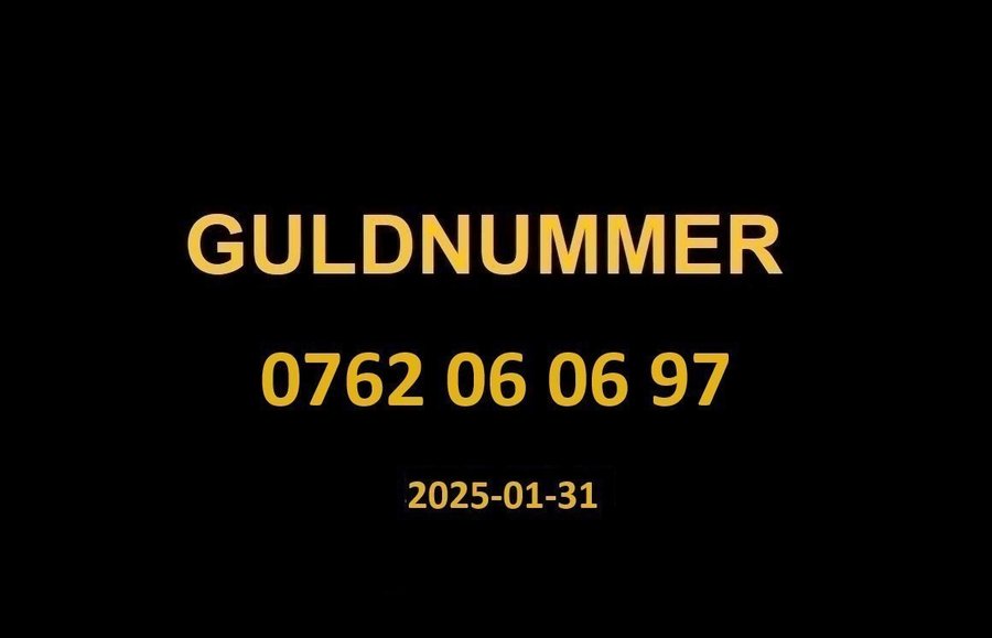 0762 06 06 97 GULDNUMMER mobilnummer telefonnummer kontantkort nummer guld