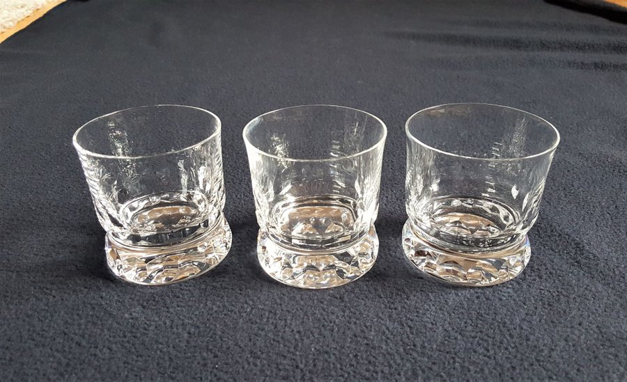 3 Glas Prince Kosta Wiskeyglas Whiskeyglas Göran Wärff