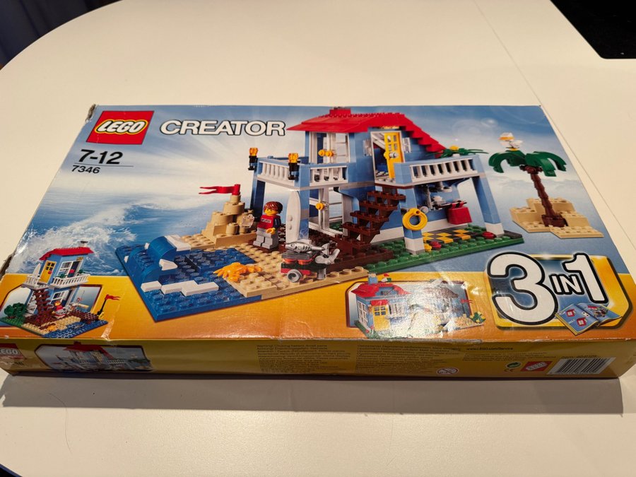 Lego Creator 7346 Strandhus 3-i-1, 100% komplett i toppskick!