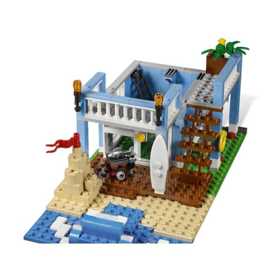 Lego Creator 7346 Strandhus 3-i-1, 100% komplett i toppskick!