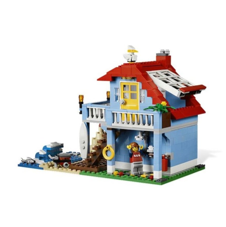 Lego Creator 7346 Strandhus 3-i-1, 100% komplett i toppskick!