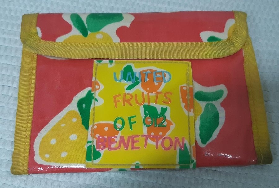 Vintage Benetton United Fruits of 012 Benetton wallet plånbok