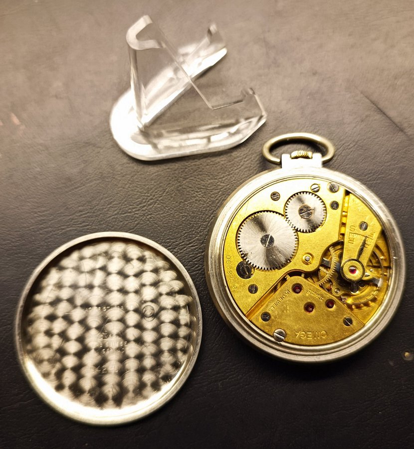 Vintage Omega Pocket Watch, bullseye