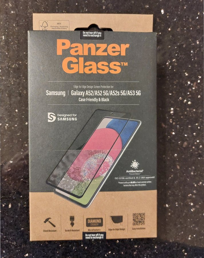 PanzerGlass skärmskydd för Samsung Galaxy A52/A52s/A52 5G/A53 5G