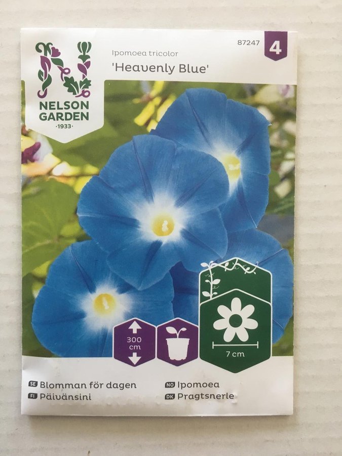 Blomman för dagen "Heavenly Blue" - Nelson Garden