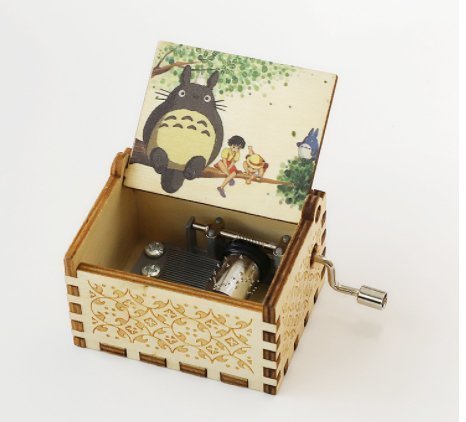 Ny Låda Box Music box totoro wooden Music