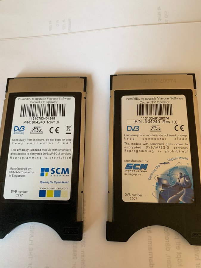 2 CA modul Viaaccess DVB-kort PCMCIA