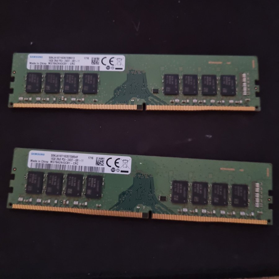 2x 16GB 2400 DDR4 RAM samsung