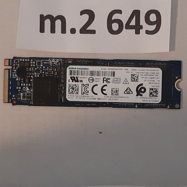 SSD m2  512GB  NVMe  märke: KIOXIA  formfaktor 2280