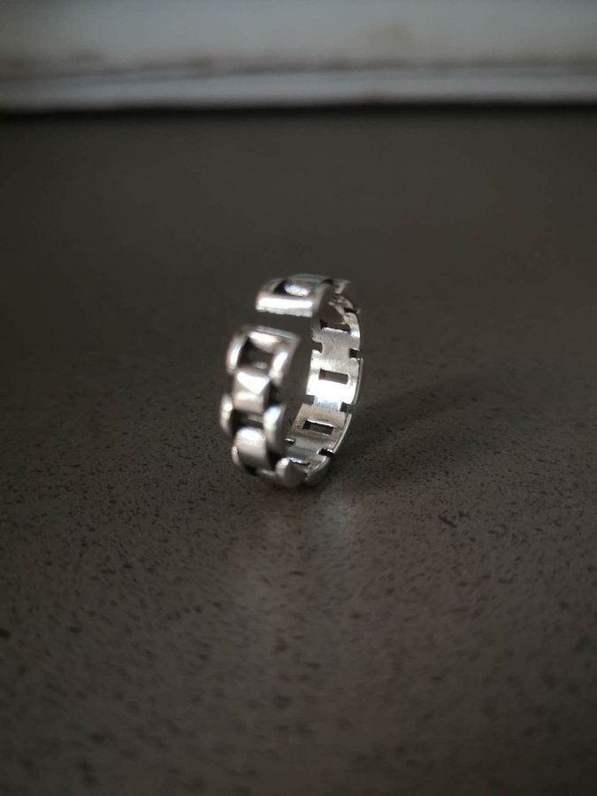 SILVER ring 925 stämpel pläterad