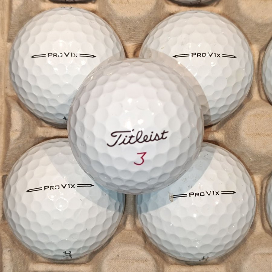 20 st TITLEIST ProV1x (2023-2024) - i Mycket Bra skick (A/B-klass)