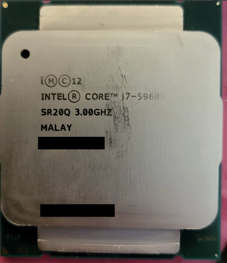 Intel Core i7-5960X extreme serie processor