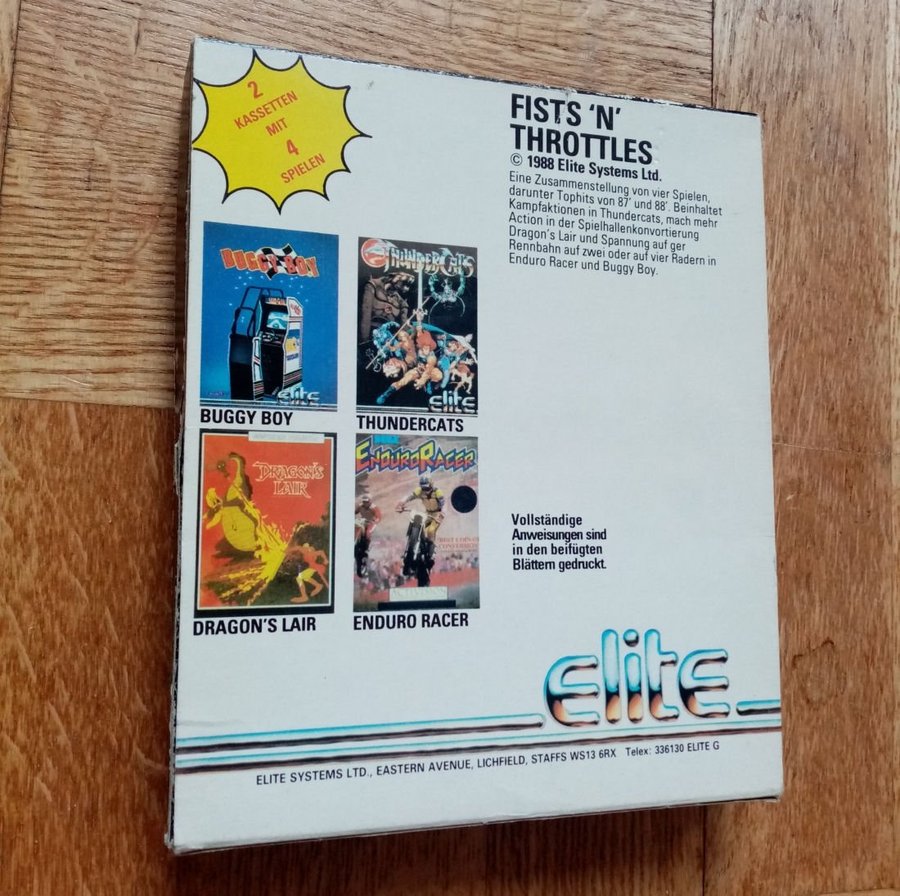 Fists 'N' Throttles (Elite Systems) - Commodore 64 / C64 Spel