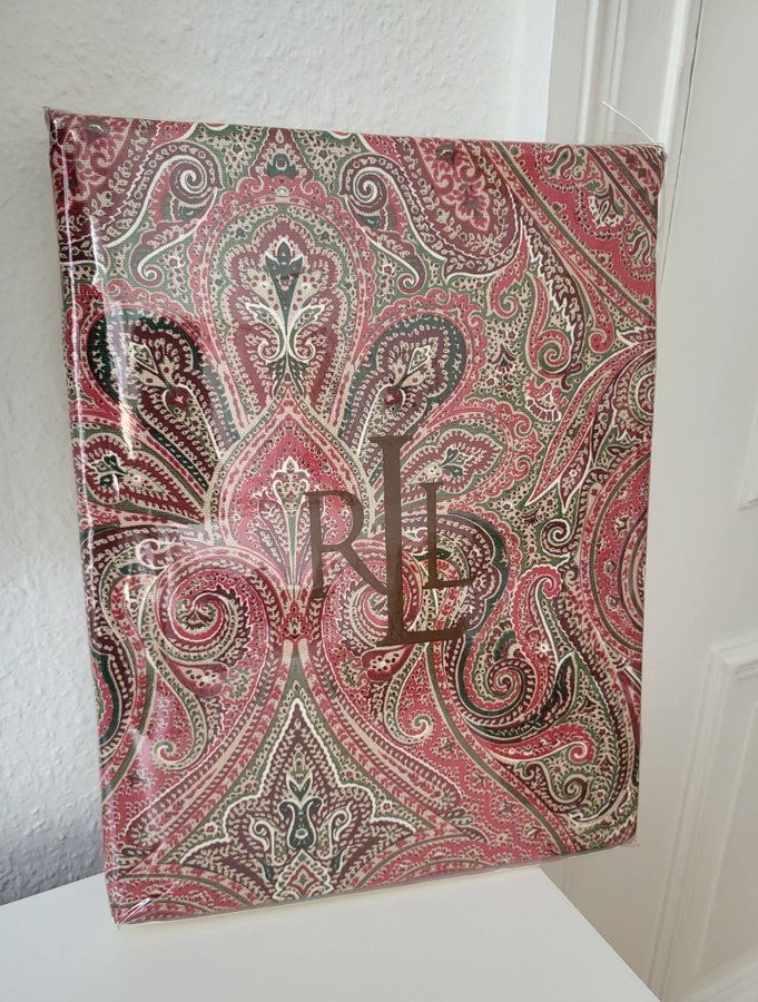 Ralph Lauren duk lyxig RLL Paisley 100% bomull 152 x 30 cm julduk ny oanvänd