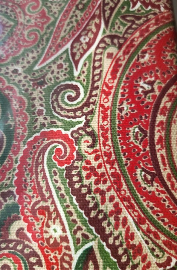 Ralph Lauren duk lyxig RLL Paisley 100% bomull 152 x 30 cm julduk ny oanvänd