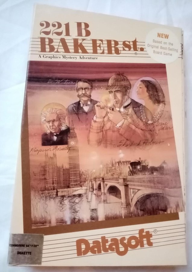 221B Baker Street (Datasoft) - DISK -  Commodore 64/C64