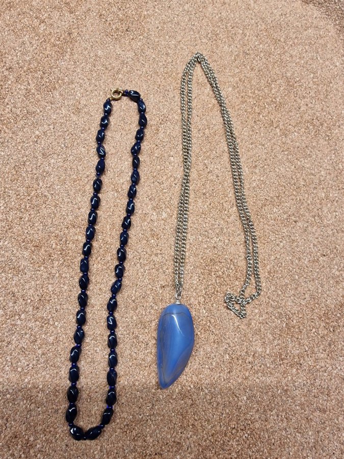 Necklace and blue stones