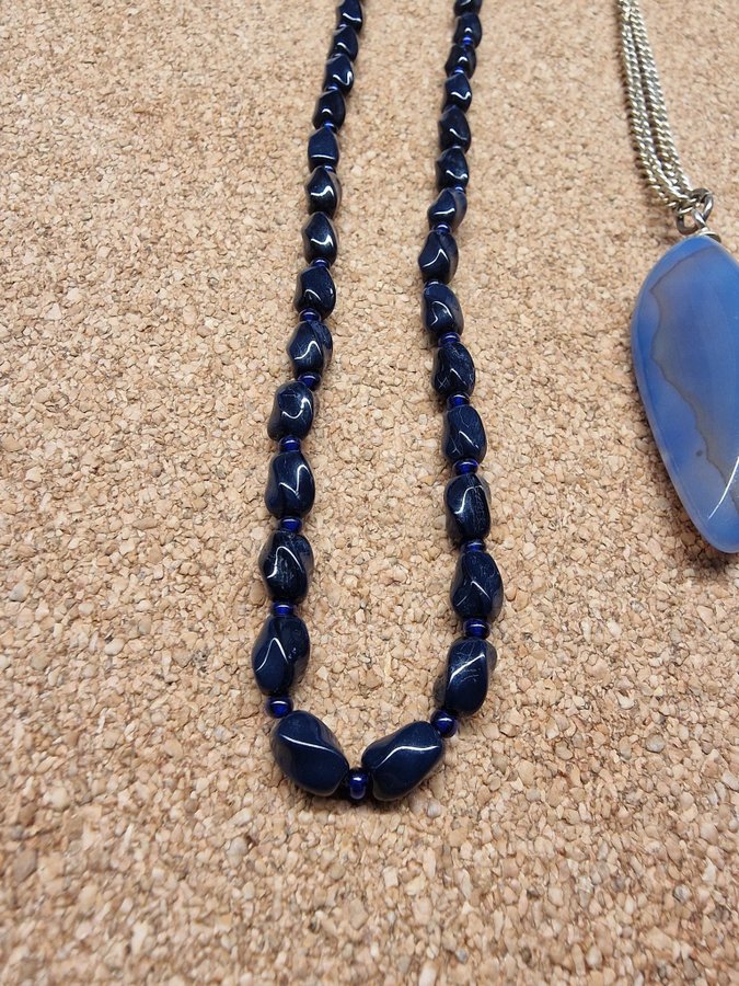 Necklace and blue stones