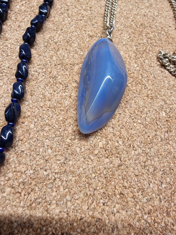 Necklace and blue stones