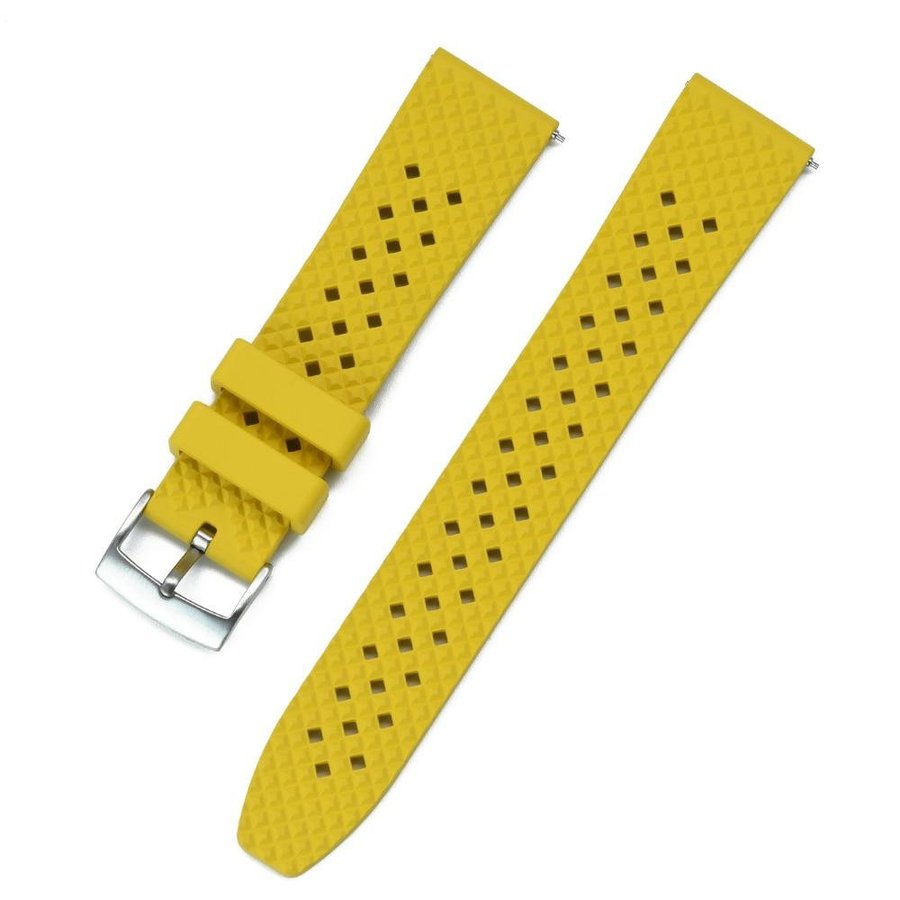 Klockband Honeycomb 20mm - Gul