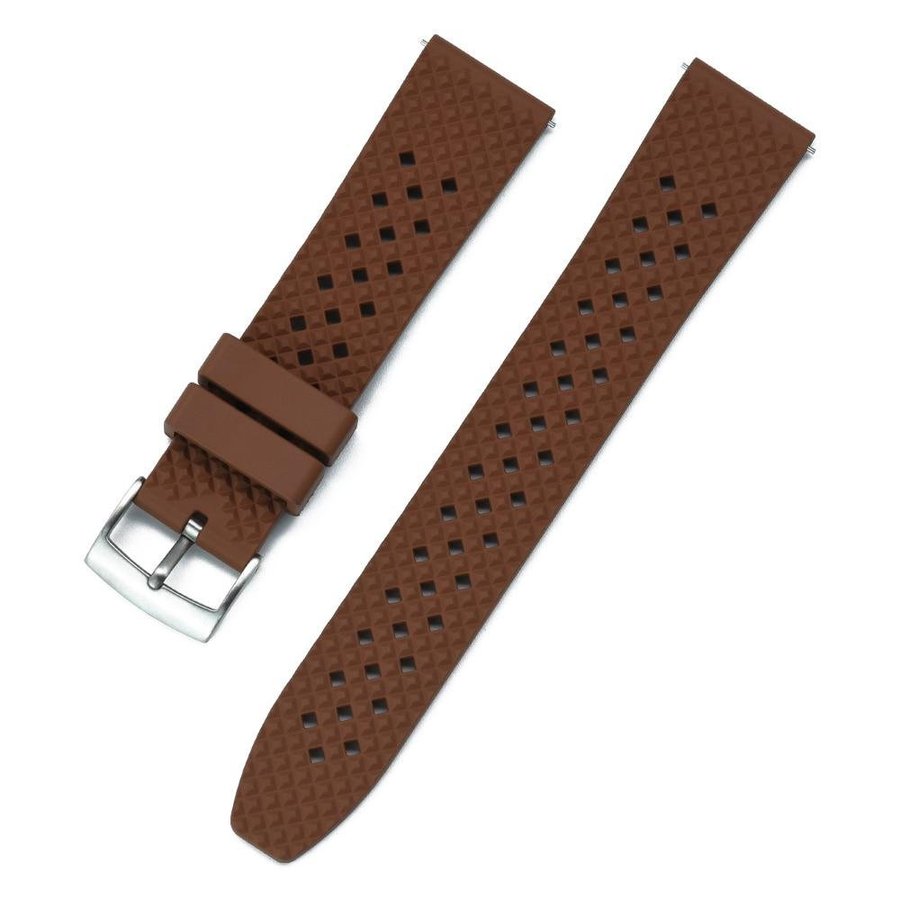 Klockband Honeycomb 20mm - Brun