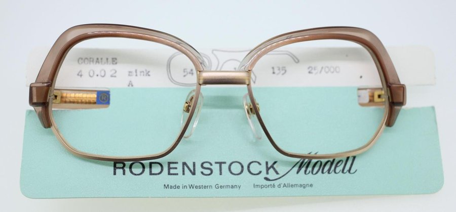 Rodenstock Modell Coralle 4002 Mink A 10K gold-filled vintage sunglasses frame