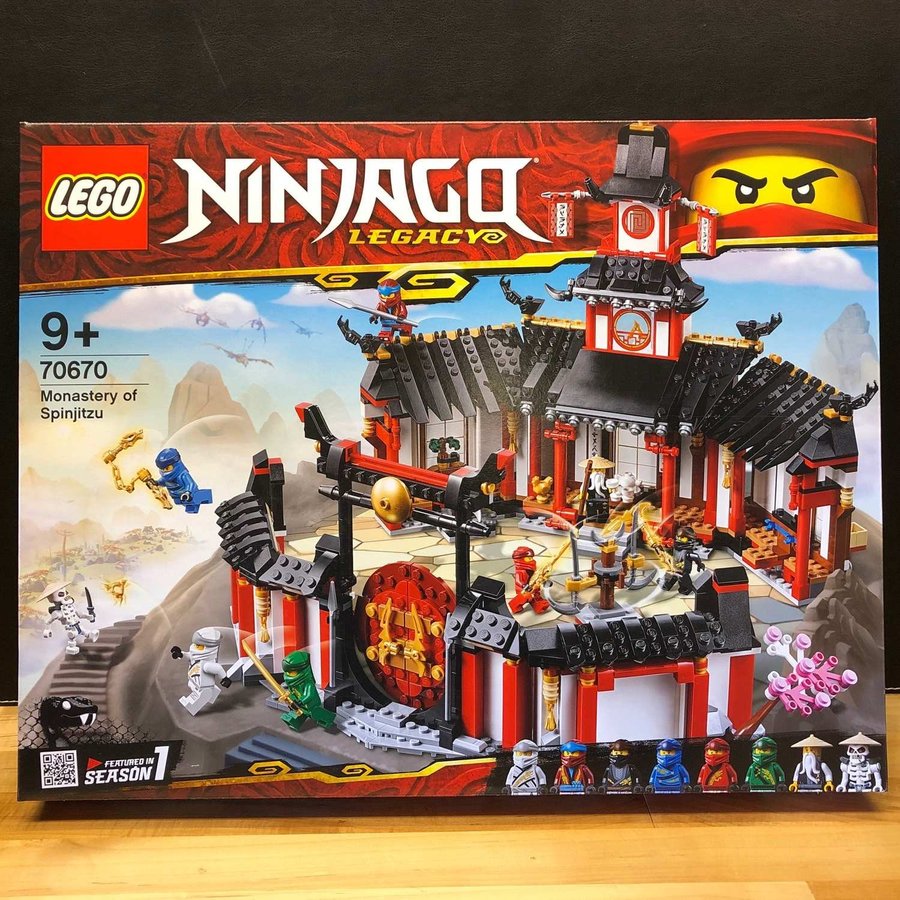 LEGO Ninjago 70670 "Spinjitzutempel" - från 2019 oöppnad / förseglad!!