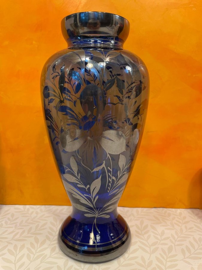 Vintage Glas Vas från Italy 50 talet