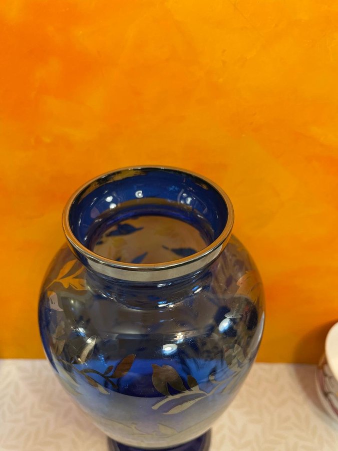 Vintage Glas Vas från Italy 50 talet