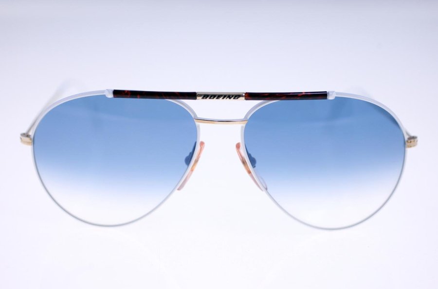 The Boeing Collection by Carrera 5706 70 Small white/gold sunglasses-circa 1980s