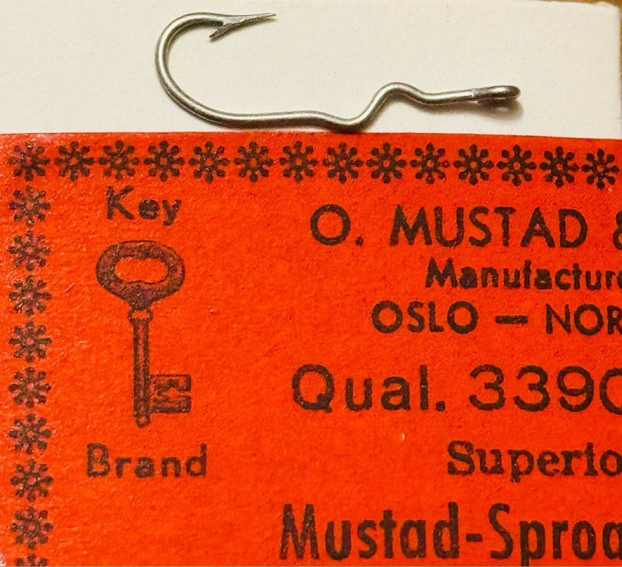 OBS MUSTAD Special krokar ! Nr10. Qual 33904ST. 100st i original ask!