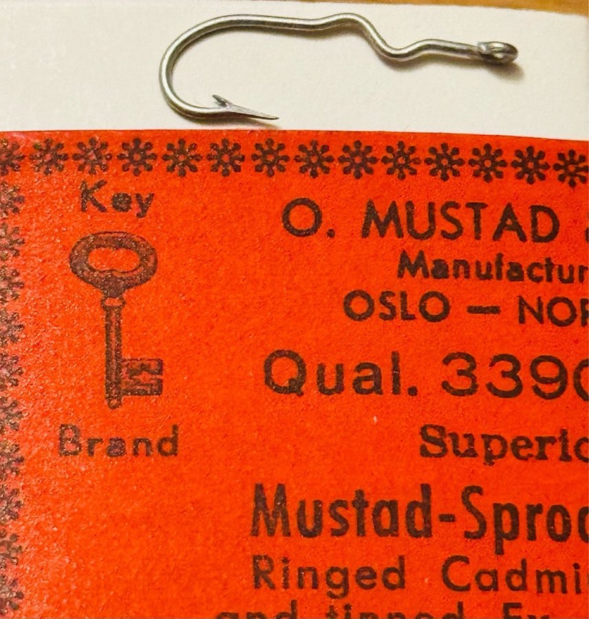 OBS MUSTAD Special krokar ! Nr10. Qual 33904ST. 100st i original ask!