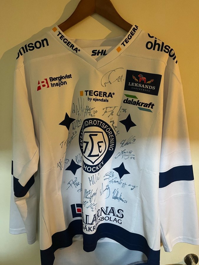 Leksands IF Hockeytröja med signaturer