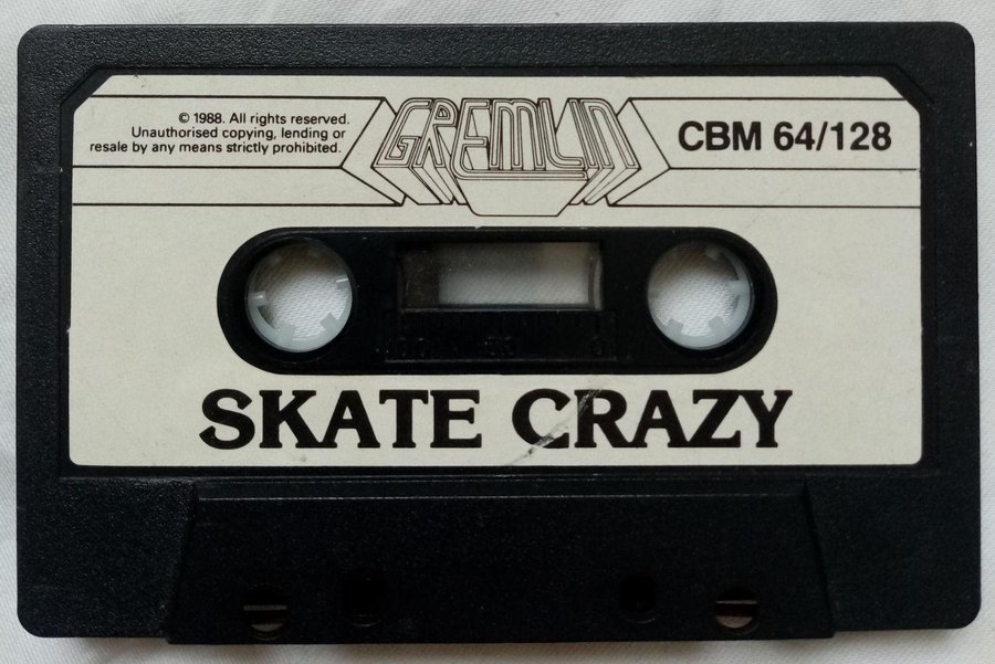 Skate Crazy (Gremlin Graphics) - Lös kassett - Commodore 64/C64 Spel