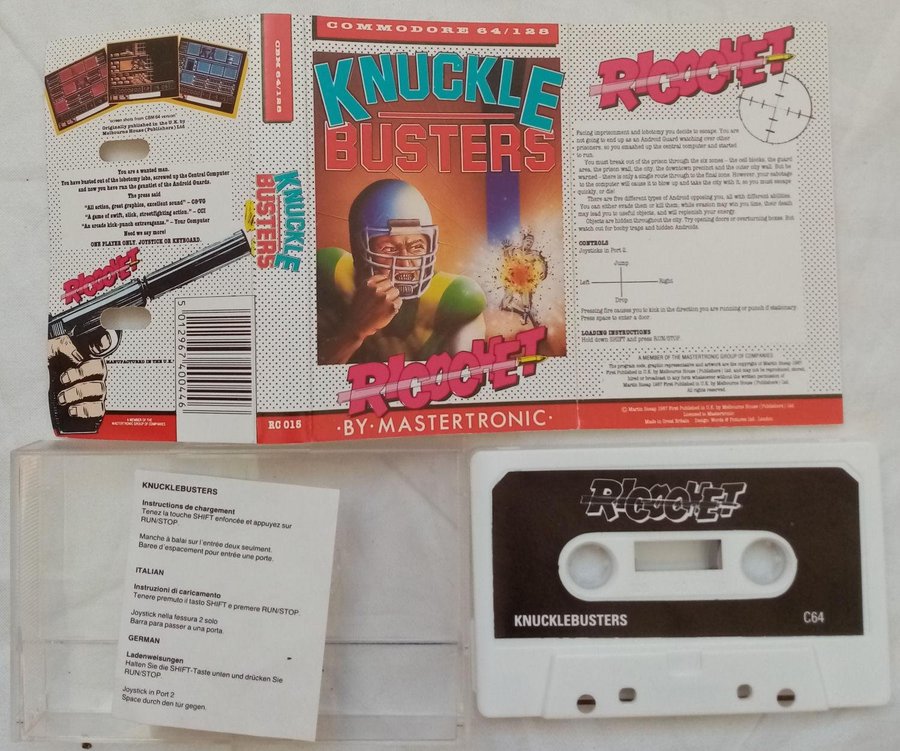 Knucklebusters (Ricochet) (Mastertronic) - Commodore 64/C64 Spel