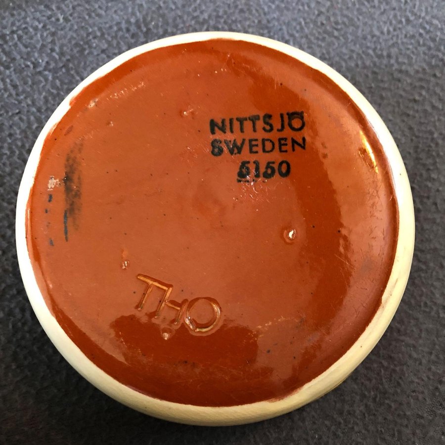 NITTSJÖ - 5150 Sillbruk Sill Socker Skål Porslin Vintage