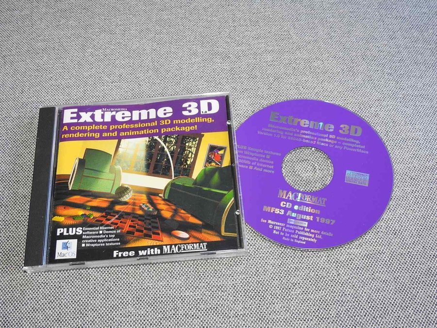 Mac Format August 1997 CD-ROM Extreme 3D