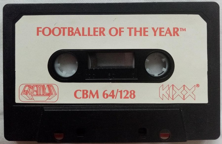 Footballer of the Year (Kixx) - Lös Tape - Kassett - Commodore 64/C64 Spel