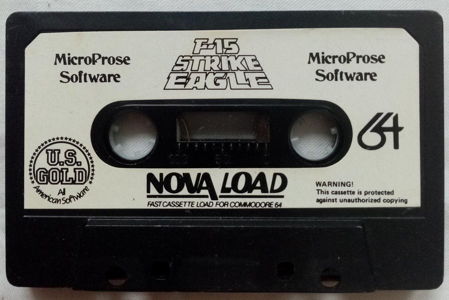 F-15 Strike Eagle (US Gold - MicroProse) - Lös Tape - Commodore 64/C64 Spel