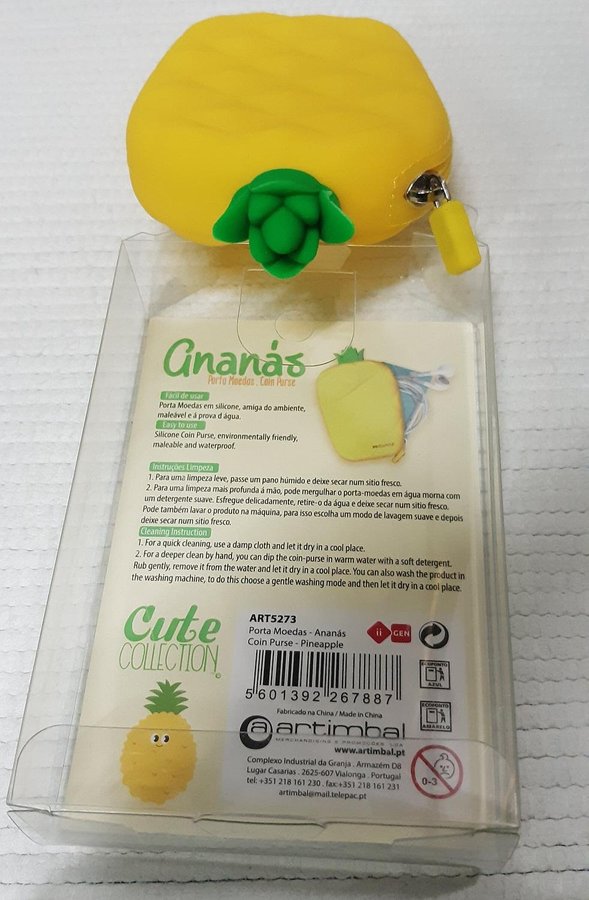 Pineapple coin purse Ananas Silikon myntväska