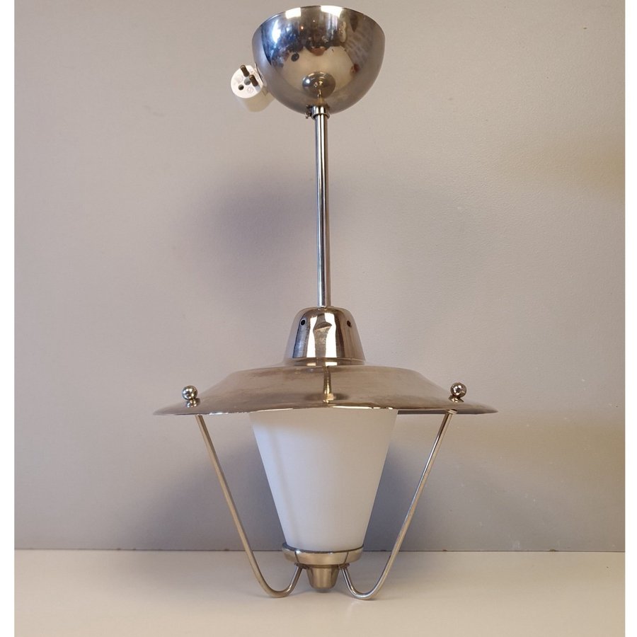 ** Retro taklampa opalglas torparlampa art deco lampa hallampa fönsterlampa