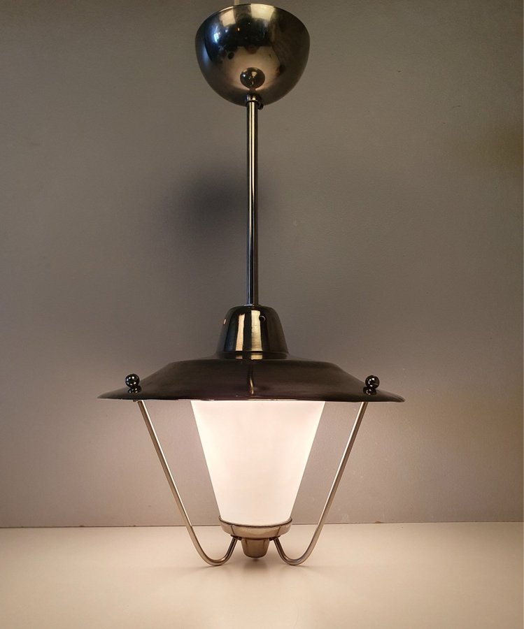 ** Retro taklampa opalglas torparlampa art deco lampa hallampa fönsterlampa