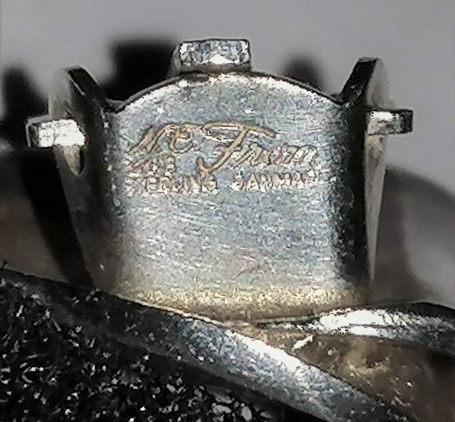 N E FROM Denmark vacker vintage örhängen i silver
